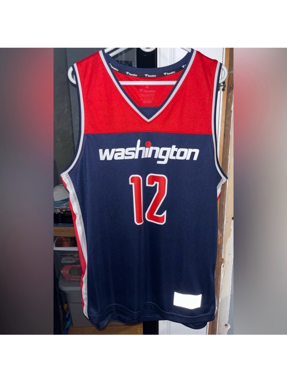 Washington Wizards #12 Kelly Oubre Retro Fanatics NBA Basketball Jersey Large